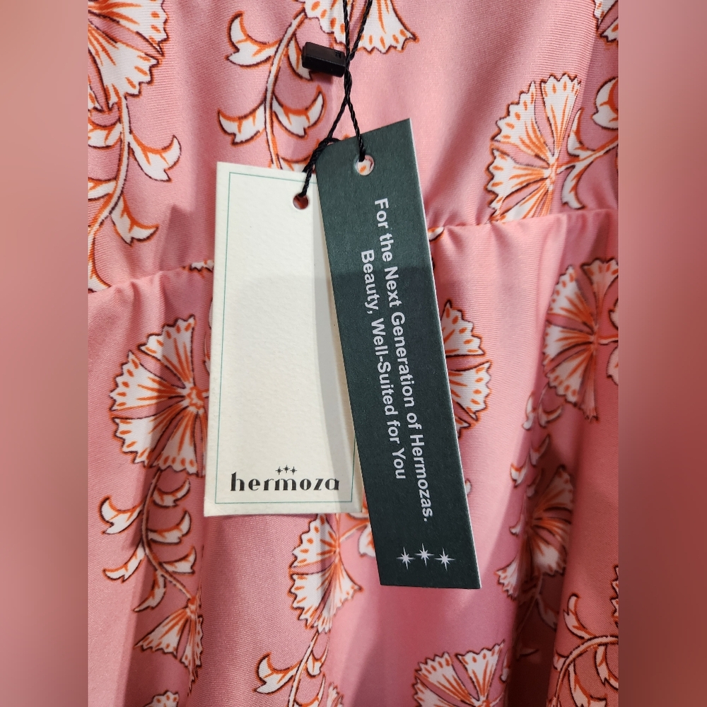 Hermoza Noni V-Neck Sculpting One-Piece Swimsuit in Fiori Size 8 Nwt New Floral - Picture 5 of 12